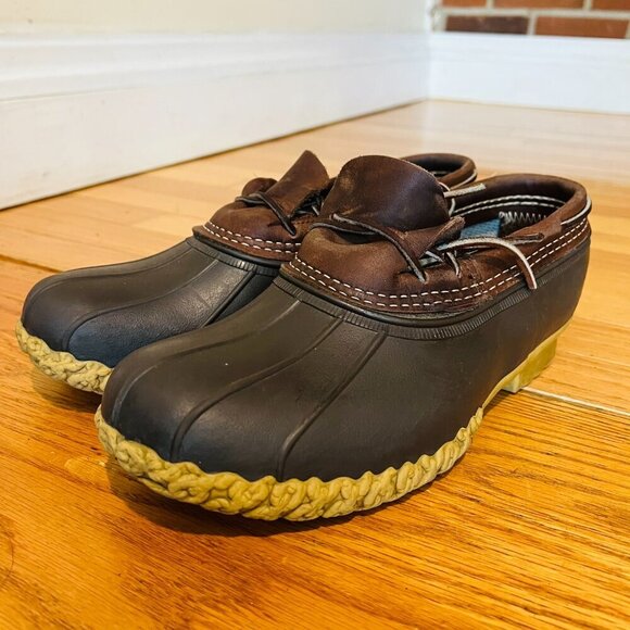 Vintage LL Bean Men's Bean Boots, Rubber Mocs Size 8 - Picture 6 of 13